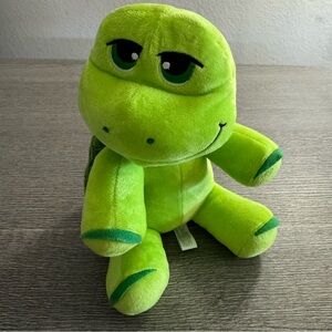 Malcom Progressive Plush Turtle Stuffed Animal Toy Green 10”